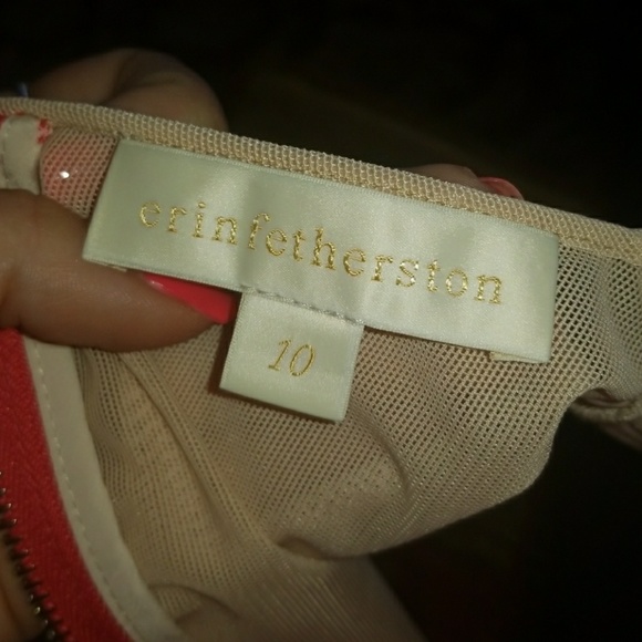 Coral Erin Fetherston dress size 10 - Picture 5 of 5